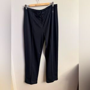 Champion USA Made Track Pants XL Black Athletic Straight Leg Drawstring Vintage